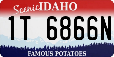 ID license plate 1T6866N