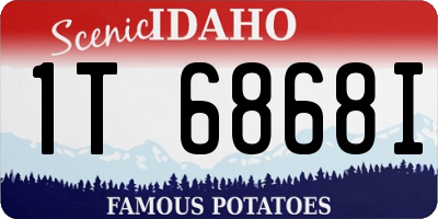 ID license plate 1T6868I
