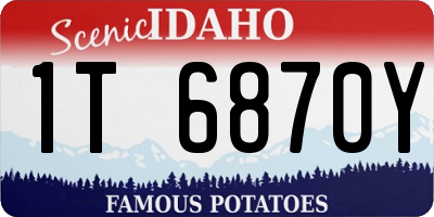 ID license plate 1T6870Y