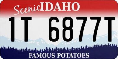 ID license plate 1T6877T