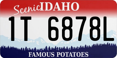 ID license plate 1T6878L