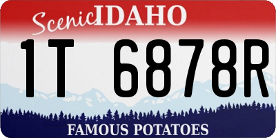 ID license plate 1T6878R