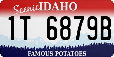 ID license plate 1T6879B