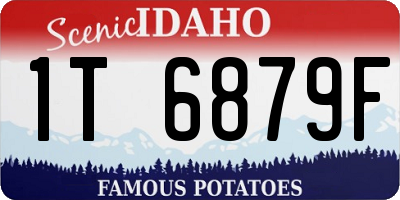 ID license plate 1T6879F