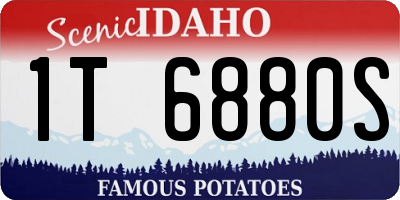 ID license plate 1T6880S