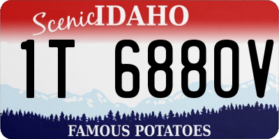 ID license plate 1T6880V