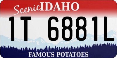 ID license plate 1T6881L