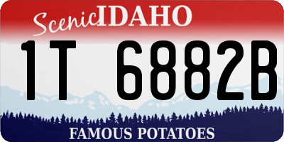 ID license plate 1T6882B