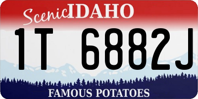 ID license plate 1T6882J