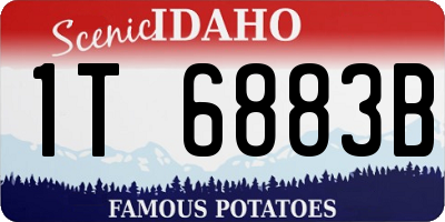 ID license plate 1T6883B