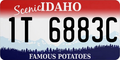 ID license plate 1T6883C