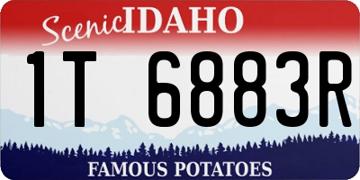 ID license plate 1T6883R