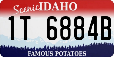 ID license plate 1T6884B