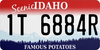 ID license plate 1T6884R