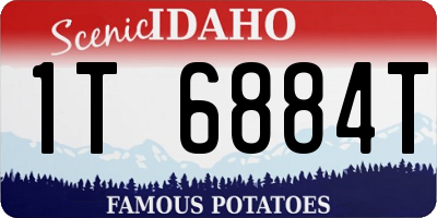 ID license plate 1T6884T