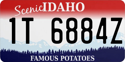 ID license plate 1T6884Z