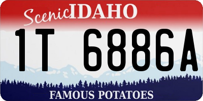 ID license plate 1T6886A