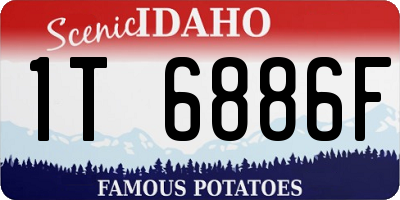 ID license plate 1T6886F