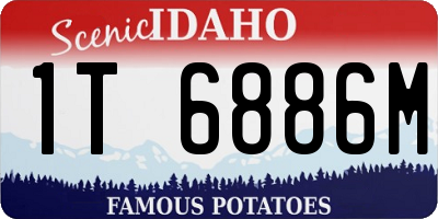 ID license plate 1T6886M