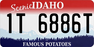 ID license plate 1T6886T