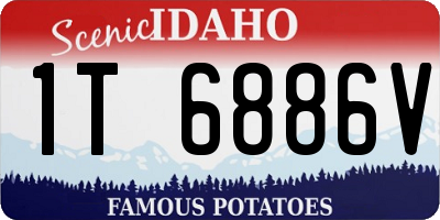 ID license plate 1T6886V