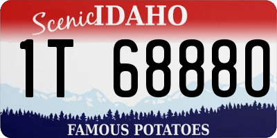 ID license plate 1T6888O