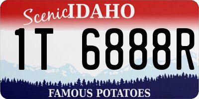 ID license plate 1T6888R