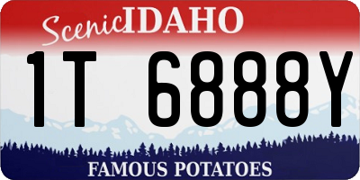 ID license plate 1T6888Y