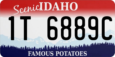 ID license plate 1T6889C
