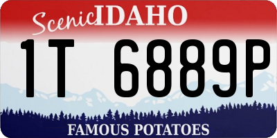 ID license plate 1T6889P