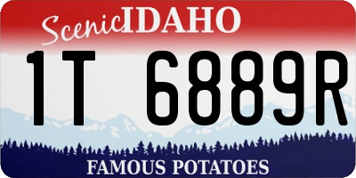 ID license plate 1T6889R
