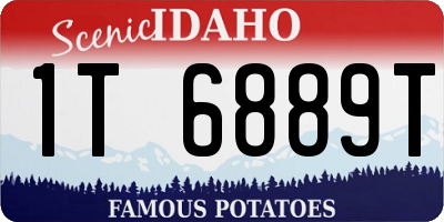 ID license plate 1T6889T