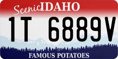 ID license plate 1T6889V
