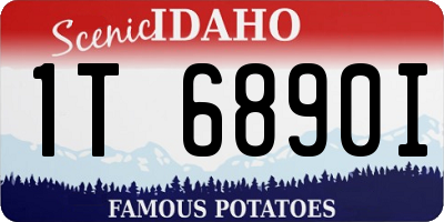 ID license plate 1T6890I
