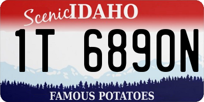 ID license plate 1T6890N