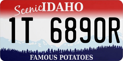 ID license plate 1T6890R