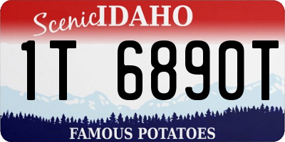 ID license plate 1T6890T