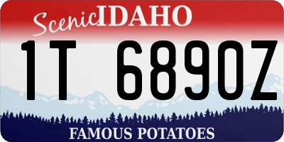 ID license plate 1T6890Z