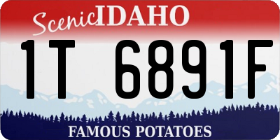 ID license plate 1T6891F
