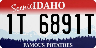 ID license plate 1T6891T