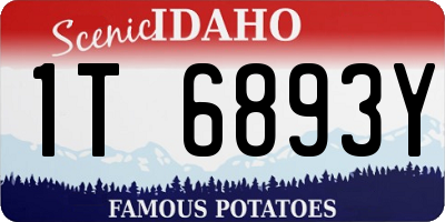 ID license plate 1T6893Y