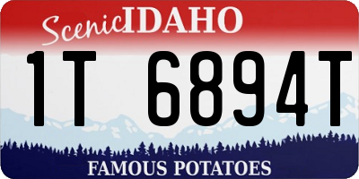 ID license plate 1T6894T