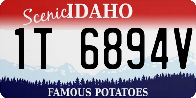 ID license plate 1T6894V