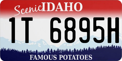 ID license plate 1T6895H