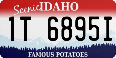 ID license plate 1T6895I