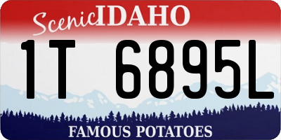 ID license plate 1T6895L