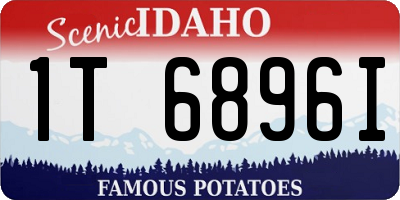 ID license plate 1T6896I