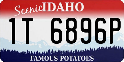 ID license plate 1T6896P