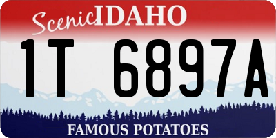 ID license plate 1T6897A