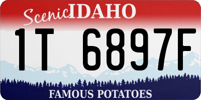 ID license plate 1T6897F